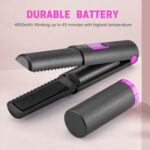 New Arrivals USB Charge Mini Wireless Travel Iron Ceramic Home Hair Straightener Machine - Image 10