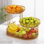 Multi-layer Iron Fruit Basket For Living Room, Dining Table, Kitchen - Image 2