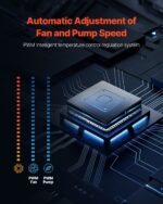 CPU Liquid Cooler AIO CPU Water Cooler With 3 PWN Fans(120 Mm) Intel AMD - Image 5