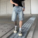 Fashion Work Clothes Gradient Cropped Pants Men - Image 3