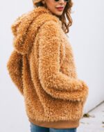 New Arrivals Autumn And Winter Hooded Pockets Long-Sleeved Blouse - Image 3