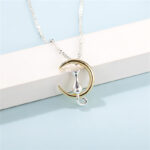 Jewelry Fashion Necklace Set Women Design Minimalist Pet Charm Cute Moon Cat Choker Pendant Necklacehot Sale Products - Image 2