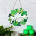 Irish Holiday Decorations Wooden Doorplate - Image 9