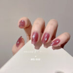 New Arrivals Colorful Design Korea Semi-Cured Gel Nail Sticker Pure Black Fashion Women Nail Art Sticker No Bake - Image 8