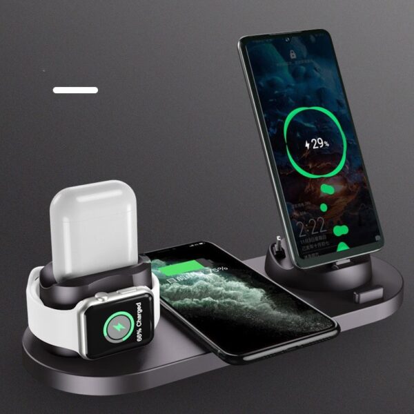 Six-in-one wireless charger for mobile phones