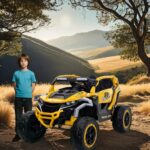 Ride On Models Truck Car 12V Kids Electric Vehicles, Remote Control, Front & Rear Shock Suspension, 2 Seater UTV, Flashlights And A Built-in Music Player, For Age 3-6 Years Old - Image 4