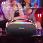 Camping Portable Waterproof 60W Wireless Bluetooth Extra Bass Colorful Light Audio - Image 4