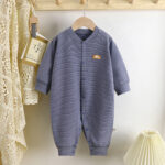 Baby Dralon Jumpsuit Baby Striped Romper - Image 4