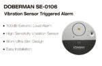 DOBERMAN SECURITY SE-0106 100dB Electronic Wireless Vibration Sensor Home Security Door Window Alarm - Image 2