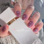 New Arrivals Colorful Design Korea Semi-Cured Gel Nail Sticker Pure Black Fashion Women Nail Art Sticker No Bake - Image 3