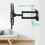 TV Wall Mount Swivel Tilt Full-Motion Articulating Wall Rack For 32in-55in TVs 99lbs Max Bearing - Image 3