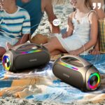 Camping Portable Waterproof 60W Wireless Bluetooth Extra Bass Colorful Light Audio - Image 2