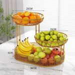 Multi-layer Iron Fruit Basket For Living Room, Dining Table, Kitchen - Image 5