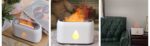Two-color Aroma Diffuser Home Office Desk Surface Panel 3D Flame Humidifier - Image 5