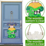 Irish Holiday Decorations Wooden Doorplate - Image 3