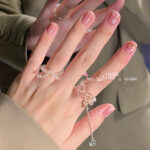 New Arrivals Colorful Design Korea Semi-Cured Gel Nail Sticker Pure Black Fashion Women Nail Art Sticker No Bake - Image 2