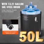 Cyclone Dust Separator With Metal Tank, 4  Retrofit Cyclone Separator For Dust Collectors, ABS Dust Deputy With 2 Hole O.D. Connector  Hose For Wet  Dry Shop Vacuums, Fits 50L Tank - Image 2