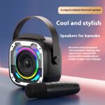 Portable Wireless Bluetooth Speaker With Microphone Integrated Karaoke Speaker - Image 5