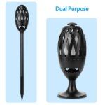 LED Flame Speakers Torch Wireless Speaker Waterproof Stereo Bass Speaker Outdoor Light-Up Speaker Atmosphere LED Flickers Night Light Patio Stake Lights Lantern For Party Camping - Image 5