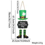 Irish Holiday Decorations Wooden Doorplate - Image 4