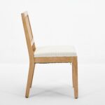 Farmhouse Rattan Dining Chairs Set Of 2, Mid Century Modern Kitchen & Dining Room Chairs, Cane Upholstered Kitchen Side Chair With Natural Hardwood Frame, Beige - Image 3