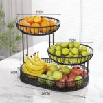 Multi-layer Iron Fruit Basket For Living Room, Dining Table, Kitchen - Image 3