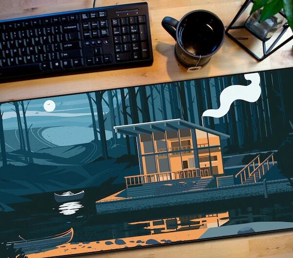 Long Mouse Pad Keyboard Pad Desk Pad Office Game Pad