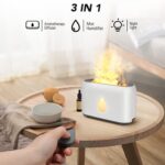 Two-color Aroma Diffuser Home Office Desk Surface Panel 3D Flame Humidifier