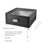 Square Barbecue Oven Outdoor Courtyard Oven Charcoal Charcoal Barbecue Grill - Image 5