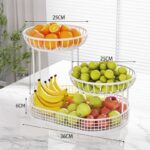Multi-layer Iron Fruit Basket For Living Room, Dining Table, Kitchen - Image 9