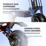 Electric Scooter With Seat, 6000W Power Dual Motor Top Speed 50MPH 60V 35Ah Battery 50 Miles Range, 11 Inch Off-Road Tires For Street Commuting And Limit Offroad - Image 4