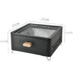 Square Barbecue Oven Outdoor Courtyard Oven Charcoal Charcoal Barbecue Grill - Image 3