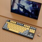 87 Key Wired Game Hot Plug Two Colors Mechanical Keyboard - Image 2