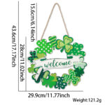 Irish Holiday Decorations Wooden Doorplate - Image 10