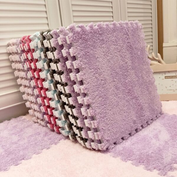 Plush Carpet Bedroom Girly Style Room Bedside Princess Stain-resistant Easy To Care Whole Shop Mosaic Foam Floor Mat