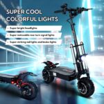 Electric Scooter With Seat, 6000W Power Dual Motor Top Speed 50MPH 60V 35Ah Battery 50 Miles Range, 11 Inch Off-Road Tires For Street Commuting And Limit Offroad - Image 7
