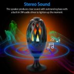 LED Flame Speakers Torch Wireless Speaker Waterproof Stereo Bass Speaker Outdoor Light-Up Speaker Atmosphere LED Flickers Night Light Patio Stake Lights Lantern For Party Camping - Image 2