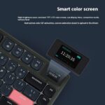 Ajazz AK832PRO Color Screen Wired Bluetooth 24 Three-mode Mechanical Keyboard Gasket Structure Short Axis PBT Key Cap - Image 6