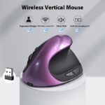 Three Generations Wireless Charging Vertical Mouse Ergonomic Mouse - Image 8