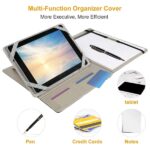 Organizer Case For 9.7in Tablet PC Business Tablet Portfolio With A5 Notepad Paper Pad Card Holder - Image 3