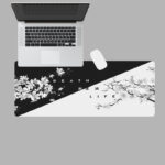 Black And White Text Dead Life Boys And Girls Games Office Non-slip Mouse Keyboard Pad - Image 3