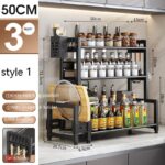 Kitchen Dining Table Cutter Clamp Chopsticks Salt Seasoning Jar Storage Rack - Image 5