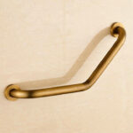 Bathtub Handle With Copper Grab Bars In Bathroom - Image 8