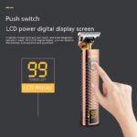 Diamond Mesh Engraving Body LC Digital Display High Power Oil Head Trim Hair Clipper - Image 9