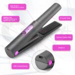 New Arrivals USB Charge Mini Wireless Travel Iron Ceramic Home Hair Straightener Machine - Image 7