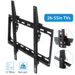 1Pc TV Wall Mount Tilt Dual Arm TV Mount Brackets Maximum VESA 400x400mm For 26-55in TVs