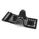 24g Wireless Mute Folding Keyboard Waterproof Silicone Portable - Image 5