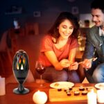 1Pc LED Flame Speakers Torch Wireless Speaker Waterproof Stereo Bass Speaker Outdoor Light-Up Speaker Atmosphere LED Flickers Night Light Patio Stake Lights Lantern For Party Camping - Image 10
