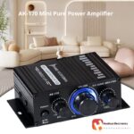 Mini Small Amplifier Home Computer Audio Channel Height Power Amplifier Black - Image 3