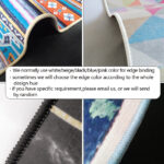 Striped Ethnic Style Living Room Bedroom Bedside Carpet Floor Mat - Image 3